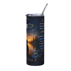 To My Son 20oz Stainless Steel Tumbler – Inspirational  Gift from Dad