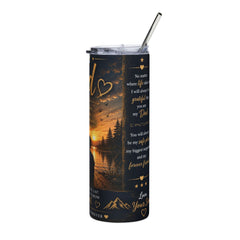 To My Dad 20oz Stainless Steel Tumbler – Inspirational Gift from Son