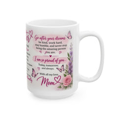 To My Daughter Mug -  Heartfelt  Gift from Mom | Inspirational Daughter Gift | 11oz/15oz