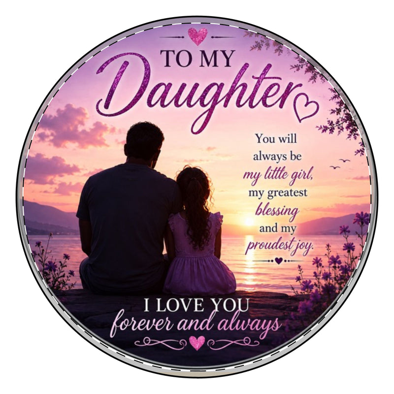 To My Daughter - Forever Loved Personalized Picture Charm Bracelet