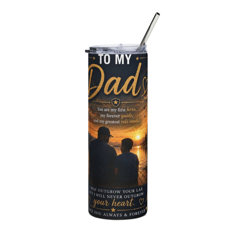 To My Dad 20oz Stainless Steel Tumbler – Inspirational Gift from Son
