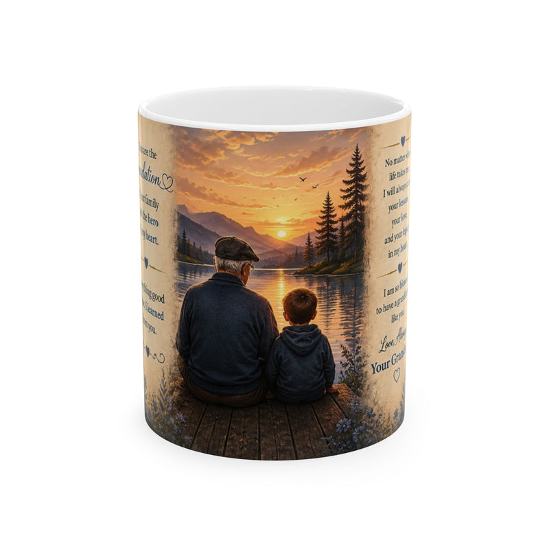 To My Grandfather and Ceramic Mug — Heartfelt Love & Appreciation Gift for Grandpa | 11 oz & 15 oz